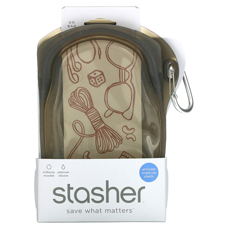 Stasher Go Bag in Pink | Silicone