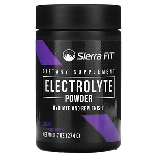 Sierra Fit, Electrolyte Powder, Grape, 9.7 oz (274 g)