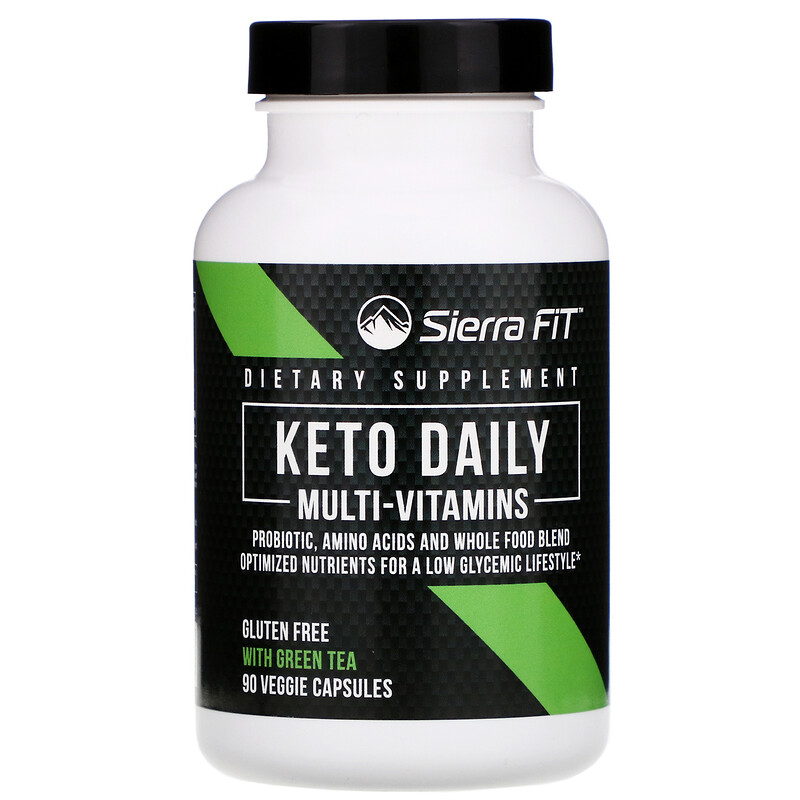 Sierra Fit, Keto Daily MultiVitamins with Green Tea, 90 Veggie
