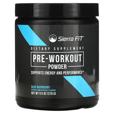 

Sierra Fit Pre-Workout Powder Blue Raspberry 9.5 oz (270 g)