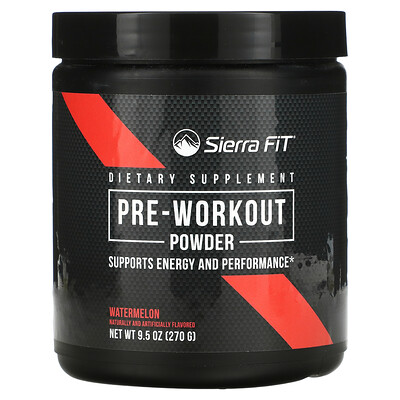 

Sierra Fit Pre-Workout Powder Watermelon 9.5 oz (270 g)