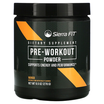 

Sierra Fit Pre-Workout Powder Mango 9.5 oz (270 g)