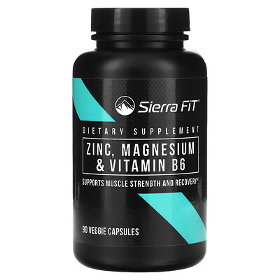 

Sierra Fit, Zinc, Magnesium & Vitamin B6, 90 Veggie Capsules