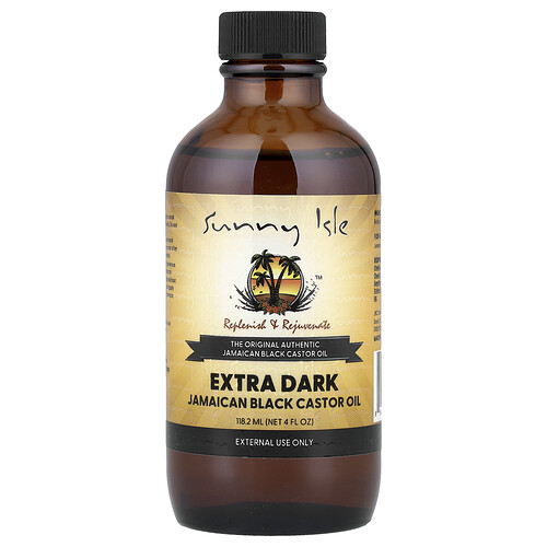 Sunny Isle Extra Dark Jamaican Black Castor Oil, 4 fl oz (118.2 ml)