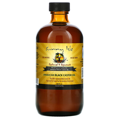 Купить Sunny Isle 100% натуральное ямайское черное касторовое масло, 240 мл (8 жидк. унций)