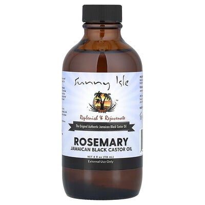 Sunny Isle  Rosemary Jamaican Black Castor Oil  4 fl oz (118 ml)
