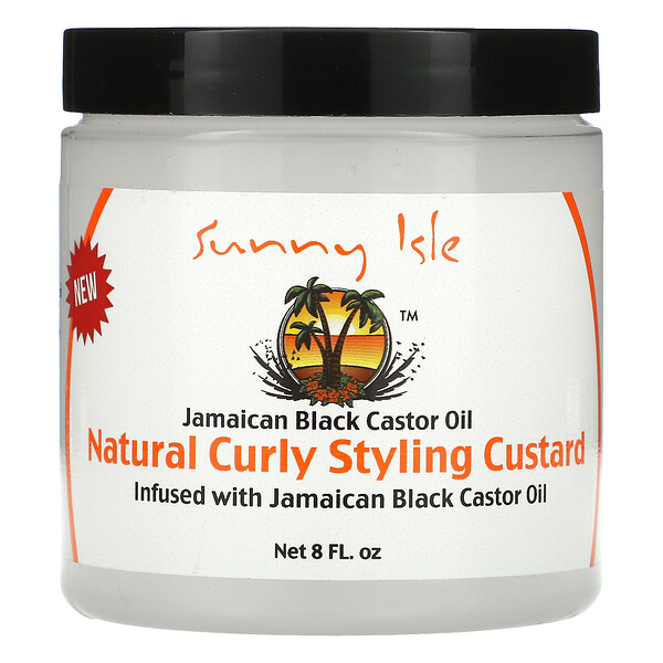 Ямайское черное касторовое масло, натуральный заварной крем для вьющихся волос, 8 жидк. Унций 