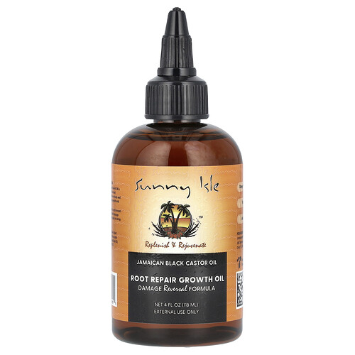 Sunny Isle, Jamaican Black Castor Oil, jamaikanisches schwarzes Rizinusöl, Wurzelreparatur- und Wachstumsöl, 118 ml (4 fl. oz.)