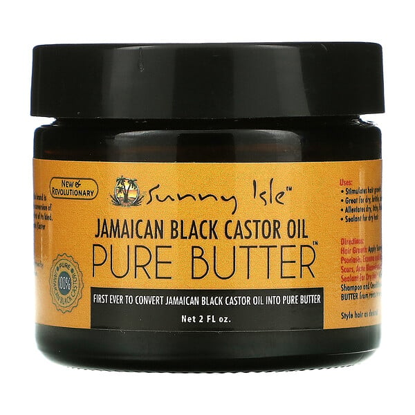 Sunny Isle‏, Jamaican Black Castor Oil, Pure Butter, 2 fl oz 