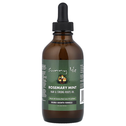 Sunny Isle Rosemary Mint, Hair & Strong Roots Oil, 4 fl oz (118 ml)