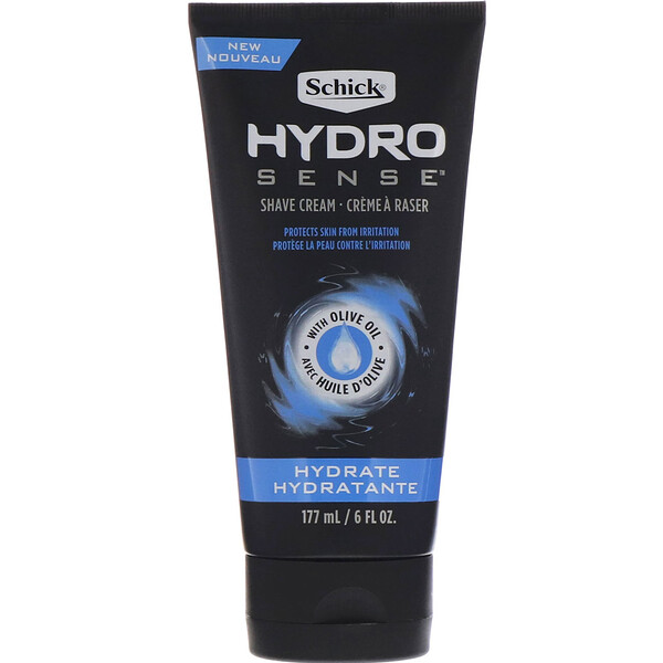Schick, Hydro Sense, Hydrate Shave Cream, With Olive Oil, 6 fl oz (177