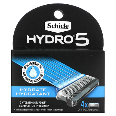 Schick Hydro Sense, Hydrate, 4 кассеты