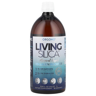 Silicium Laboratories, Orgono® Living Silica®，胶原蛋白加强剂，22.5 毫克，33.8 液量盎司（1 升）