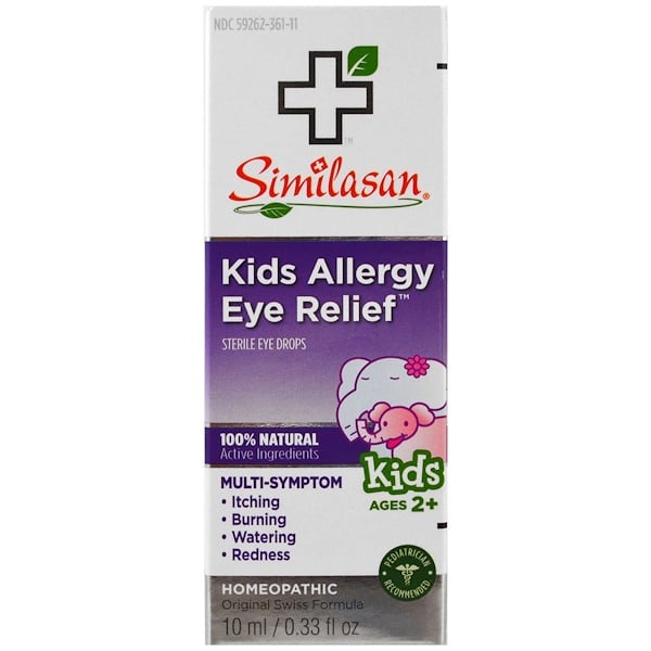 Similasan, Kids Allergy Eye Relief, Sterile Eye Drops, Ages 2+, 0.33 fl ...