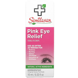 Similasan, Pink Eye Relief, Gouttes stériles pour les yeux, 10 ml (0,33 oz)