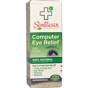 Отзывы о Симиласан, Computer Eye Relief, Sterile Eye Drops, 0.33 fl oz (10 ml)