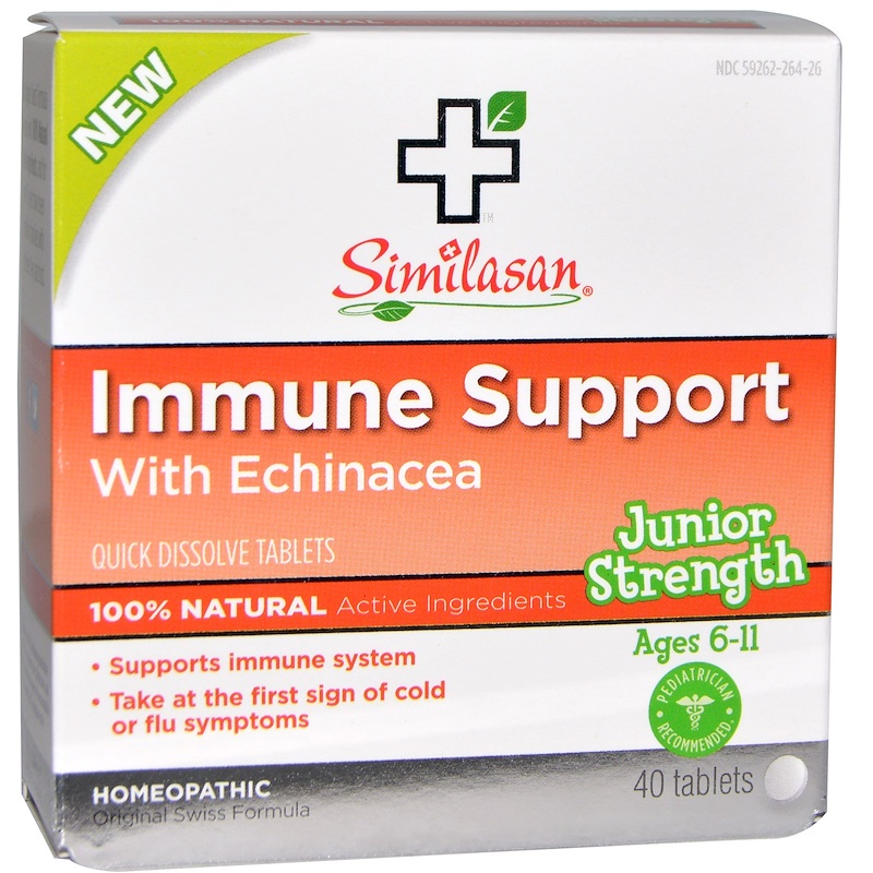 Similasan, Immune Support with Echinacea, Junior Strength, 40 Quick