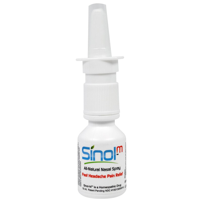 Sinol, SinolM, AllNatural Nasal Spray, Fast Headache Relief, 15 ml iHerb