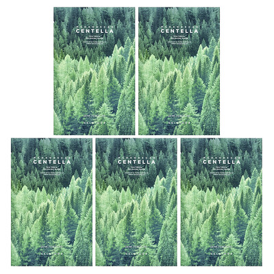 SKIN1004, Madagascar Centella, Tea-Trica Relaxing Beauty Mask, 5 Sheets, 0.81 fl oz (24 ml) Each