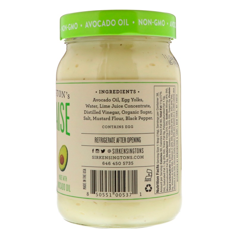 Sir Kensington's, Mayonnaise Made With Avocado Oil, 16 fl oz (473 ml