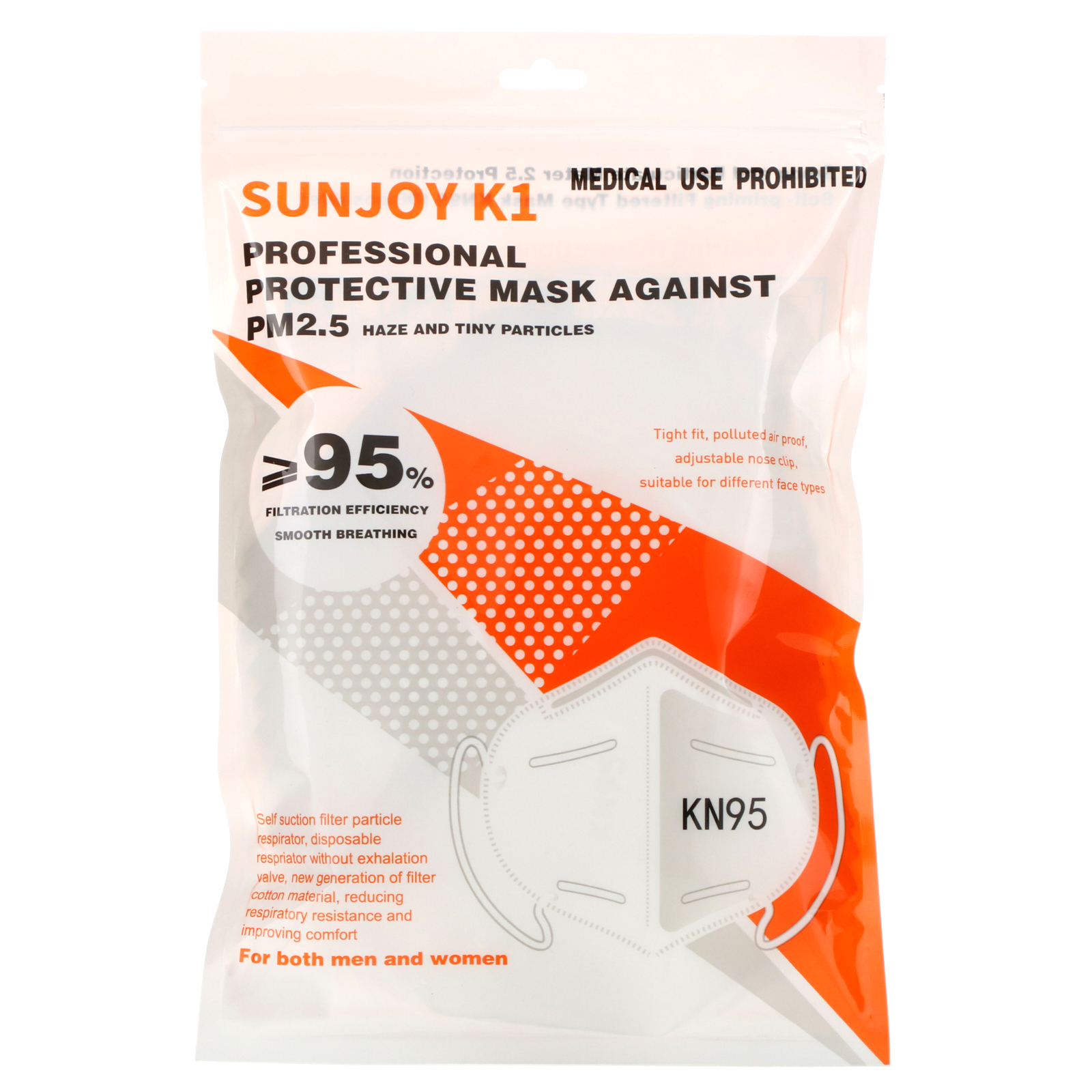 SunJoy, KN95, Professional Protective Disposable Face Mask, 10 Pack - iHerb