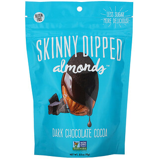SkinnyDipped, 杏仁，黑巧克力可可，3.5 盎司（99 克）