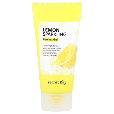 Secret Key, Gel exfoliante espumoso de limón, 120 ml (4,05 oz. líq.)