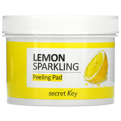 Купить Secret Key Lemon Sparkling Peeling Pad, 70 Pads, 4.39 fl oz (130 ml)