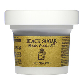 Skinfood, Mascarilla de belleza de azúcar negro con enjuague, 100 g (3,52 oz)