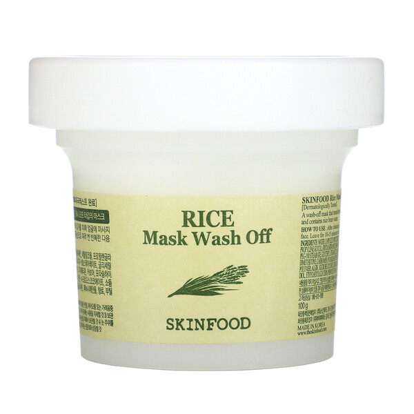 Skinfood, ライスビューティーマスクウォッシュオフ、100g（3.52オンス）