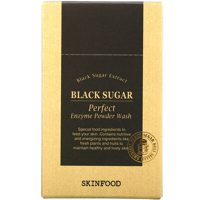 Купить Skinfood Black Sugar Perfect Enzyme Powder Wash, 30 Packets, 0.04 fl oz (1.2 g) Each