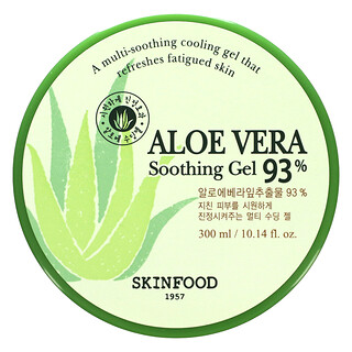 SKINFOOD, 蘆薈舒緩凝膠 93%，10.14 液量盎司（300 毫升）