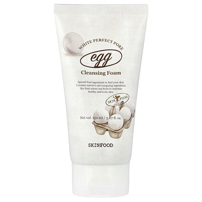 Skinfood, Egg White Perfect Pore Cleansing Foam, 5.07 fl oz (150 ml)
