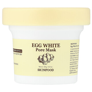 SKINFOOD, Mascarilla para la belleza de los poros de clara de huevo`` 120 g (4,23 oz)