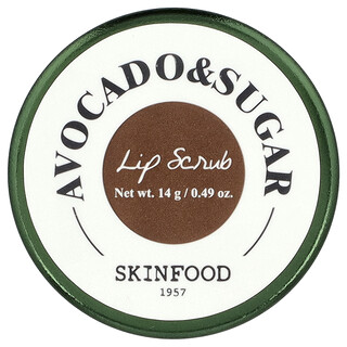 SKINFOOD, Lip Scrub, Avocado & Sugar, 0.49 oz (14 g)