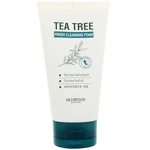 Купить Skinfood, Tea Tree Fresh Cleansing Foam, 5.07 fl oz (150 ml)  на IHerb