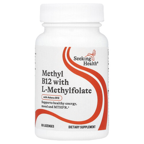 Seeking Health Methyl B12 with L-Methylfolate , 60 Lozenges