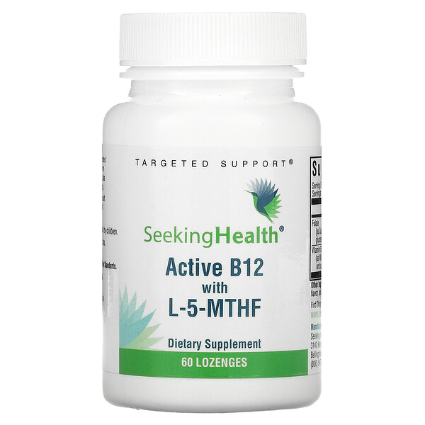Seeking Health, Active B12 With L5MTHF, 60 Lozenges
