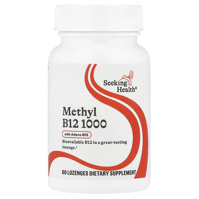 Seeking Health  Methyl B12  1 000 mcg  60 Lozenges
