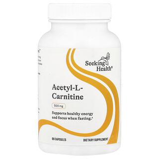 Seeking Health, アセチル-L-カルニチン、500mg、90粒