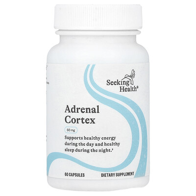 Seeking Health  Adrenal Cortex  50 mg  60 Capsules
