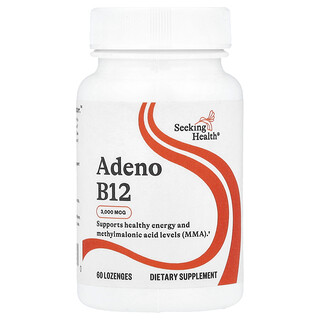 Seeking Health, Adeno B12, 3,000 mcg, 60 sugetabletter