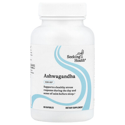 Seeking Health  Ashwagandha  467 mg  60 Capsules