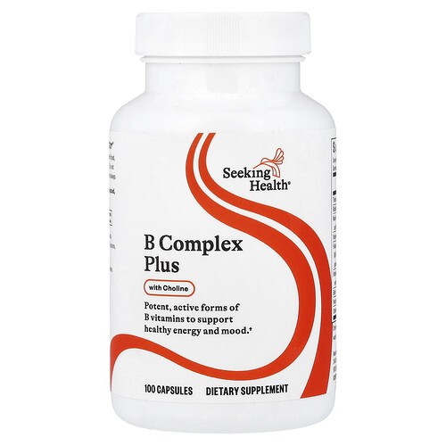 Seeking Health B Complex Plus With Choline, 100 Capsules