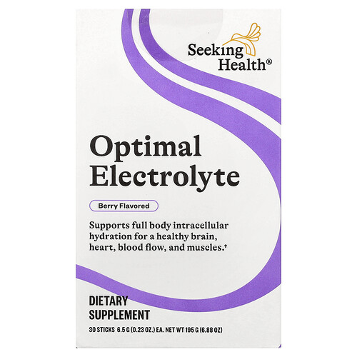 Seeking Health Optimal Electrolyte, Berry, 30 Sticks, 0.23 oz (6.53 g) Each