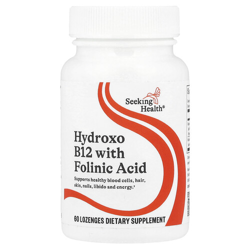 Seeking Health Hydroxo B12 With Folinic Acid, 60 Lozenges