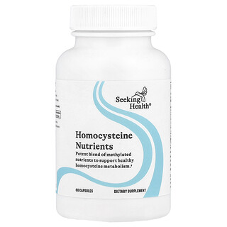 Seeking Health, Nutrientes para favorecer la descomposición de la homocisteína, 60 cápsulas