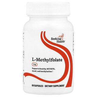 Seeking Health, L-Methylfolaat, 1 mg, 60 Capsules