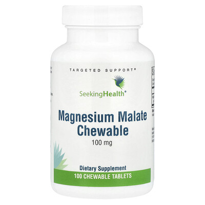Seeking Health  Magnesium Malate Chewable  100 mg  100 Chewable Tablets