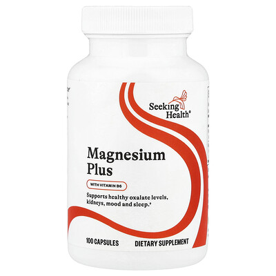 Product Image for Seeking Health, Magnesium Plus with Vitamin B6, 100 Capsules